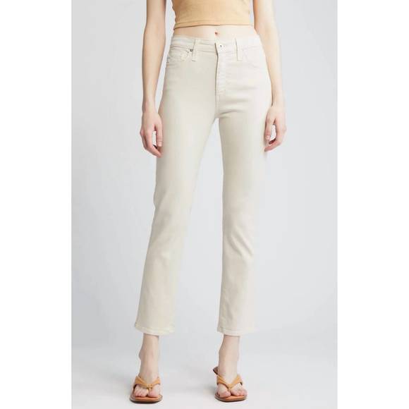 NEW AG JEANS mari crop jeans in opal stone - Picture 1 of 5